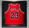 Framed Michael Jordan Chicago Bulls #23 Autographed Jersey