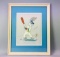 Vintage Warner Bros Limited Edition Bugs Bunny Sericel Autographed By Joe DiMaggio