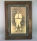 Framed Antique Black And White Baseball Photo