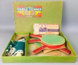Vintage Milton Bradley Co Tournament Table Tennis Set