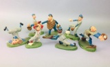 7 Vintage Baseball Player Figurines