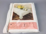 Hand Made Lace Battenburg Tablecloth