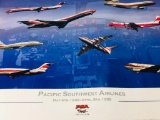Vintage PSA Pacific Southwest Airlines Poster