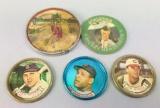 5 Vintage Baseball Coins