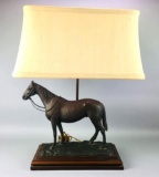 Marlboro Bronze Sculpture Table Lamp
