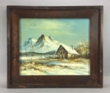 Vintage Framed Original Oil Painting On Canvas