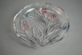 Vintage Pressed Glass Serving Platter