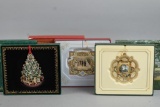 3 Vintage White House Historical Association Christmas Ornaments
