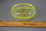 Vintage Iridescent Green/Yellow Glass Bowl