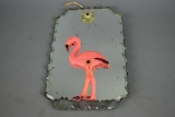 Mid Century Flamingo Wall Mirror