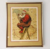 Vintage Framed Limited Edition Norman Rockwell Lithograph