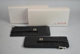 2 Lodis Black Leather Credit Card Holders