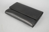 TUMI Womens Black Leather Wallet