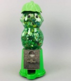 Vintage Jolly Green Giant Sprout Advertising Gumball Machine Candy Dispenser Full Of Marbles