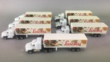 7 Matchbox Lucky Grocery Store Semi Trucks