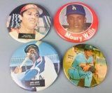 4 Vintage Baseball Pin Back Buttons