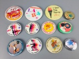 12 Vintage 1984 Olympic Games Pin Back Buttons