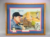 Limited Edition Autographed Ted Williams Boston Red Sox Lithograph