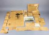 LOT Of Antique Sports Clippings
