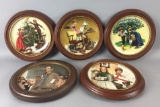 4 Limited Edition Framed Fine China Collectors Plates