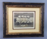Antique Framed Black And White Baseball Team Photo