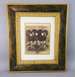 Antique Framed Black And White Hockey Team Photo