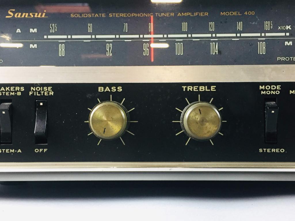 Sansui サンスイ SAX-400 TUNER AMPLIFIER オーディオ機器 M-09022 T2
