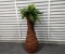 Hand Woven Wicker Vase And Artificial Plants