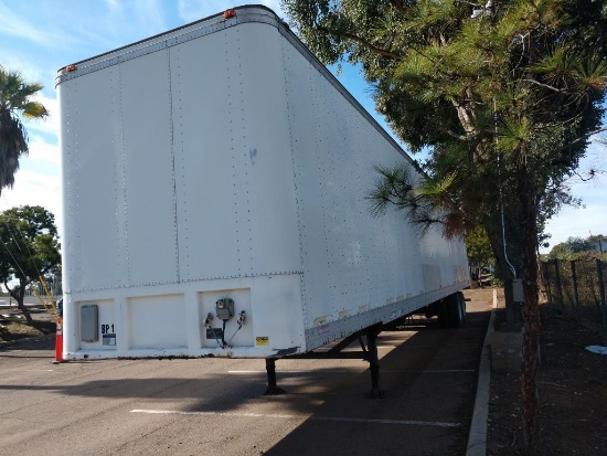 1995 Fruehauf Dry Van Semi Truck Trailer