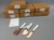 8 NEW Couleur Nature Caravan Collection 3pc Marble And Copper Cheese Knife Sets