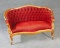 Tufted-Back Victorian Parlor Love Seat