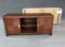 NEW Oak Furniture West Media Console (Blue Box)