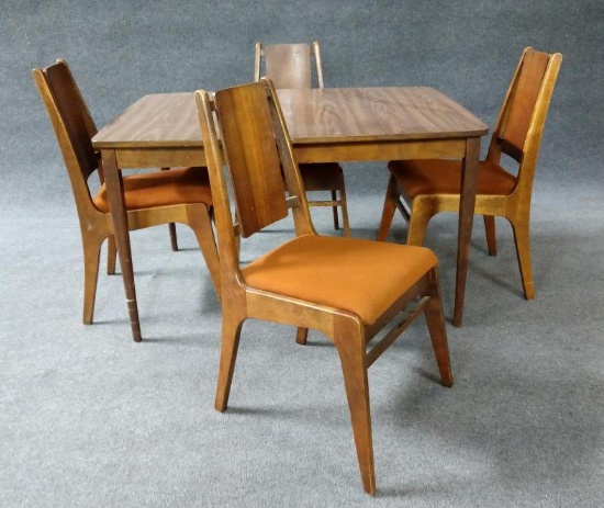 Mid Century Dining Table With 4 Chairs