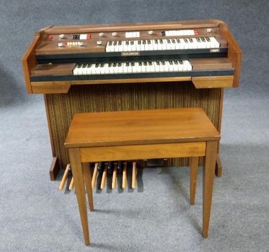 Baldwin Bravo Auto Rhythm Electric Organ With Stool