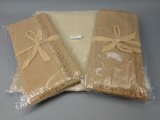 33 NEW Couleur Nature Paris Caravan Collection Handmade Burlap Linens