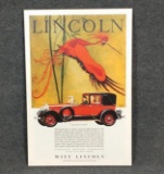 Witt Lincoln / Lincoln Motor Company Art Print On Canvas