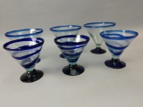 Case Of Azteca Designs Hand Blown Barware Glasses