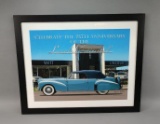 Framed Steven Erler Auto Visuals 75th Anniversary Lincoln Continental Art Print