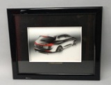 Framed Limited Edition Lincoln MKX Concept Car Sketch Art Print By Exterior Designer John Caswell