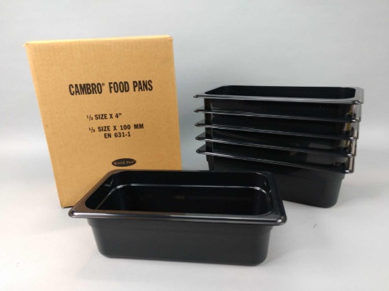 7 NEW Cases Of Cambro Food Pans