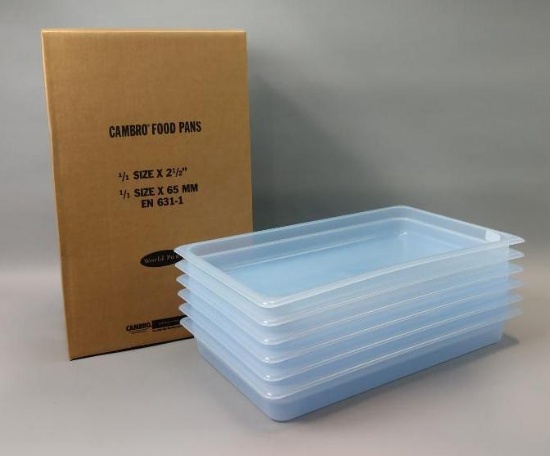 35 NEW Cases Of Cambro Food Pans