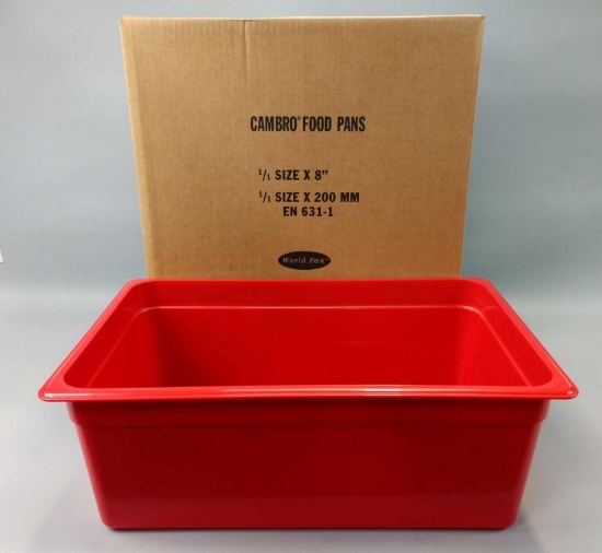 7 NEW Cases Of Cambro Food Pans
