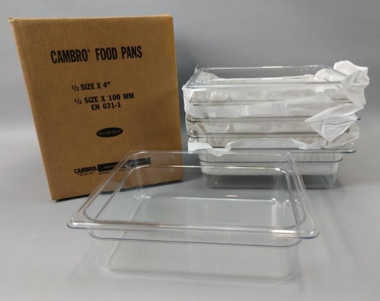 40 NEW Cases Of Cambro Food Pans