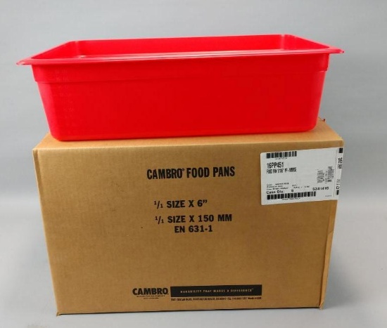15 NEW Case Of Cambro Food Pans