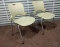 2 Yellow/Green Herman Miller Stacking Office Chairs