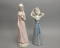 2 Vintage Hand Painted Porcelain Figurines