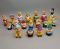 18 Vintage Snow White and the 7 Dwarfs Rubber Squeaky Toys