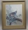 1989 Sherrie Russell Meline Limited Edition Duck Art Framed Lithpgraph