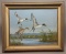 Vintage Framed Duck Art Original Oil Painting On Board