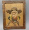 Limited Edition Ausems Hand Carved Wooden John Wayne Wall Plaque